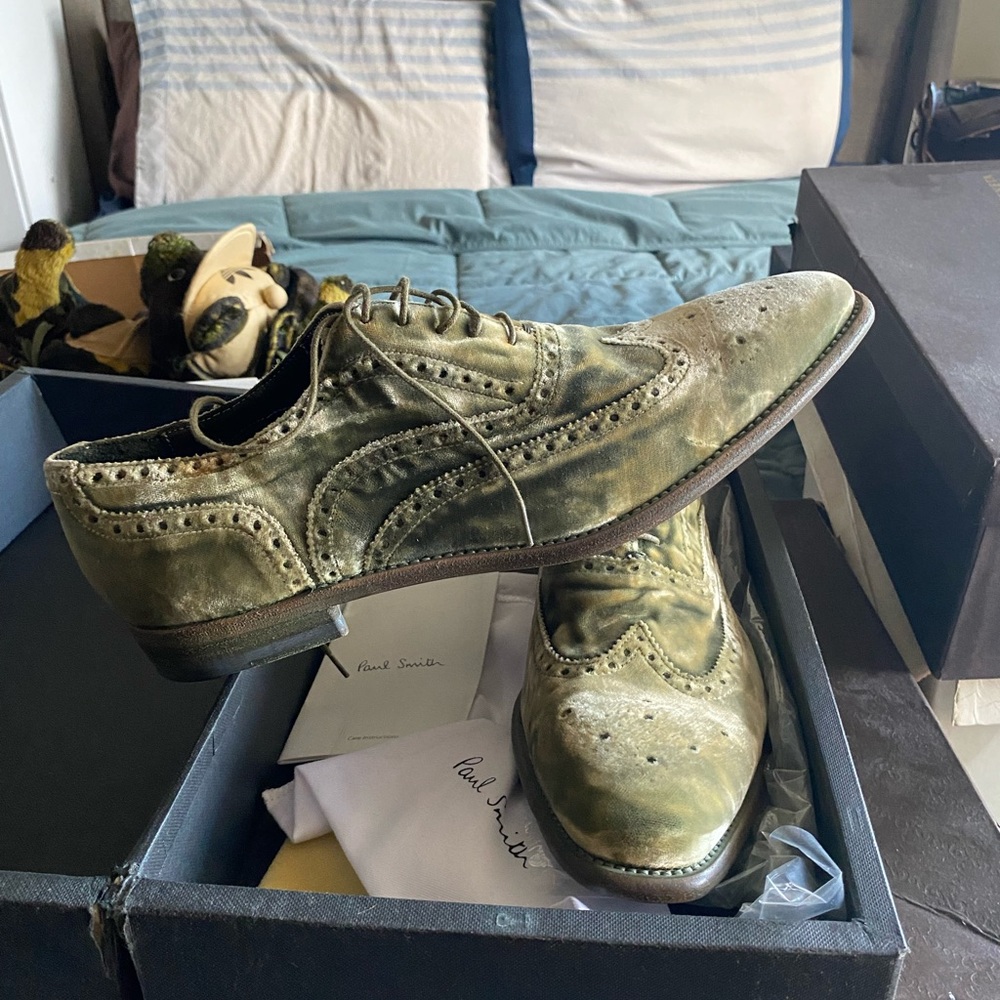 Paul smith velvet shoes